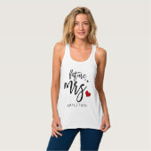 PixDezines Future Mrs/Handgeschreven het Manuscrip Tanktop (Volledige Voorkant)