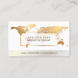PixDezines gaat de wereld over/nep gouden wereldka Visitekaartje
