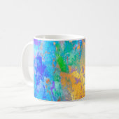 PIXDEZINES GALAXY ABSTRACT, KOUDE KLEUREN KOFFIEMOK (Voorkant links)