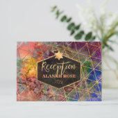 PixDezines Galaxy Abstracte Mitzvah Receptie (Staand voorkant)