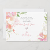 PixDezines Geboorteaankondiging+Shower Dank u Kaart (Achterkant)