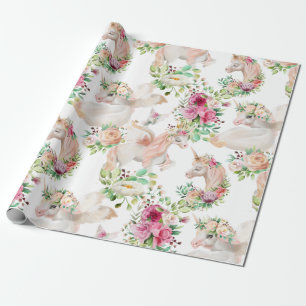 PixDezines Geloven in Eenhoorns   DIY-achtergrond Cadeaupapier