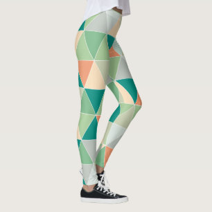 PixDezines Geometrisch/Driehoeken/Neon Kleuren Leggings