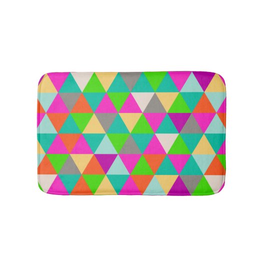 PixDezines geometrisch/neon/magenta Badmat (Voorkant)