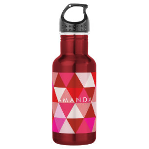 PixDezines geometrisch patroon Waterfles
