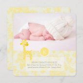 PixDezines giraffe+toile Aankondiging (Voorkant / Achterkant)