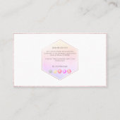 PixDezines Glam Pink | Blush+Honingraat Visitekaartje (Achterkant)