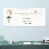 PixDezines Glitter Balloon Elk Evenement Welkom Spandoek (Beurs)