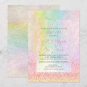 PixDezines Glitter Cotton Snoep Bat Mitzvah Kaart (Voorkant / Achterkant)