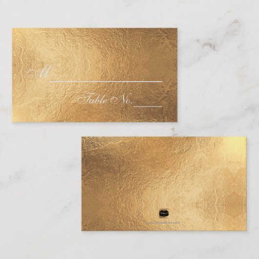 PixDezines Gold/Faux Foil/Place Cartes (Devant / Derrière)