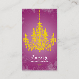 PixDezines gouden kroonluchter/DIY kleur Visitekaartje