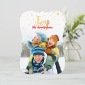 PixDezines gouden vlokken/nep folie confetti/vakan Feestdagenkaart (Staand voorkant)