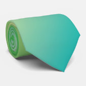 PixDezines gradient stropdassen, blauwgroen+groen, Stropdas (Opgerold)