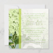 PixDezines groene hydrangea Kaart (Achterkant)