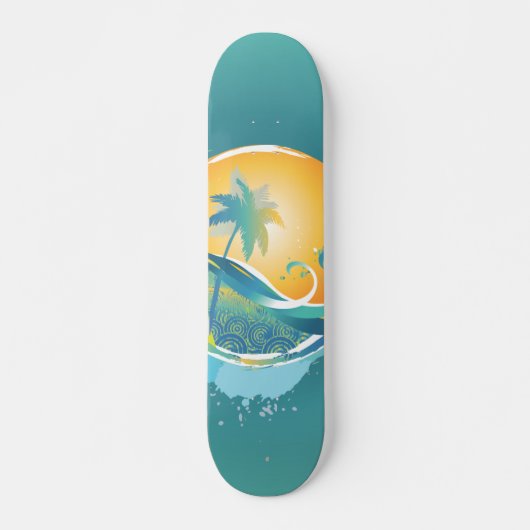 PixDezines Grunge Aloha ♥ ♥ Skateboard (Voorkant)