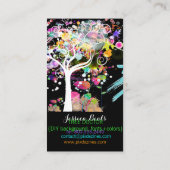 PixDezines Grunge Tree/DIY achtergrondkleur Visitekaartje (Achterkant)