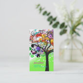 PixDezines Grunge Tree Trimmers ♥ ♥ Visitekaartje (Staand voorkant)