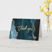 PixDezines H2 Agate Turquoise Mitzvah ✡ Carte de r (Fleur jaune)