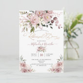 PixDezines H2 Bloemen Stustende Rozen Hydrangeas Kaart (Staand voorkant)