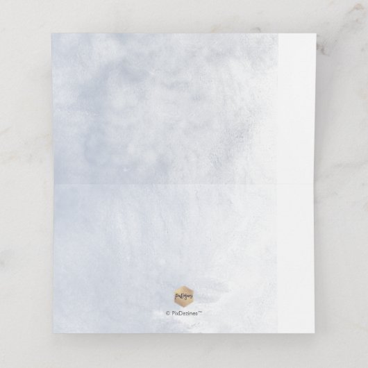 PixDezines H2 Blue Hydrangeas Alabaster Rozen (Binnenkant ongevouwen)