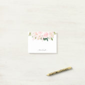 PixDezines H2 Blush Anthuriums Rozen Peonies Post-it® Notes (Op bureau)