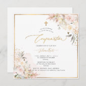 PixDezines H2 Blush Cream Rozen Bevestiging Kaart (Voorkant / Achterkant)