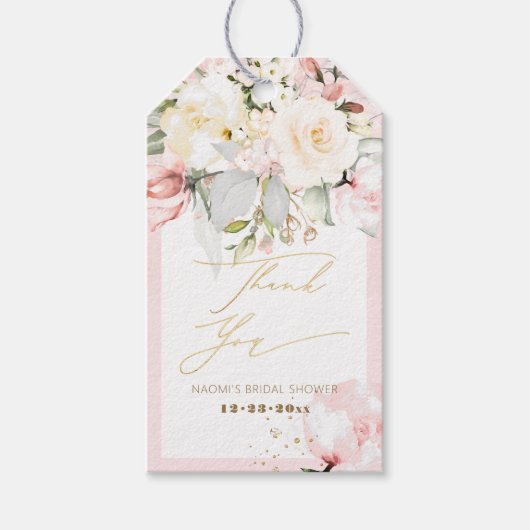 PixDezines H2 Blush Cream Rozen Dank u Cadeaulabel (Voorkant)