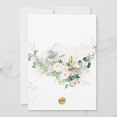 PixDezines H2 Blush Rozen Baptisme Kaart (Achterkant)