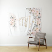 PixDezines H2 Blush Rozen Eerste Heilige Communie Wandkleed (In Situ (horizontaal))