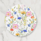 PixDezines H2 Delicate Wilde Bloemen Bruiloft Fees Bedankjes Labels (Achterkant)