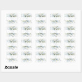 PixDezines H2 Dusty Blue Eucalyptus Baptisme Vierkante Sticker (Vel)