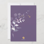 PixDezines H2 Dusty Purple Eucalyptus Invitation (Dos)