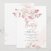 PixDezines H2 Eucalyptus Bautizo Invitation (Devant / Derrière)