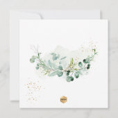 PixDezines H2 Eucalyptus First Heilige Communie Kaart (Achterkant)