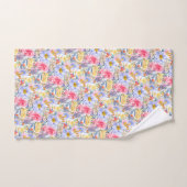 PixDezines H2 Fleurs d'été Violet+Rose (Serviette à main)