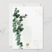 PixDezines H2 Gum Eucalyptus Doopfeest Kaart (Achterkant)