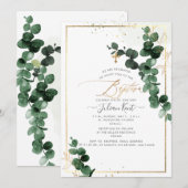 PixDezines H2 Gum Eucalyptus Doopfeest Kaart (Voorkant / Achterkant)