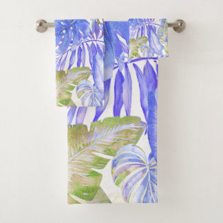 PixDezines H2 Hawaiiaanse Jungle Groenery Bad Handdoek