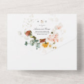 PixDezines H2 Herfst Garden Flowers All In One Uitnodiging (Achterkant)