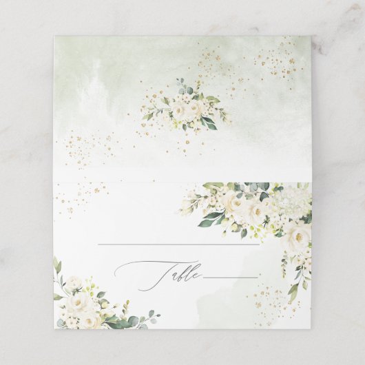 PixDezines H2 Hydrangeas Alabaster Rozen (Buitenkant ongevouwen)