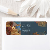 PixDezines H2 Modern Abstract Gold Accent Label (Insitu)