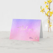 PixDezines H2 Paars Agate Mitzvah ✡ Hartelijk dank Kaart (Gele Bloem)