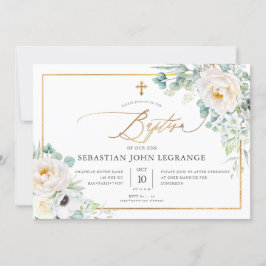 PixDezines H2 Peonies Eucalyptus Baptisme Kaart