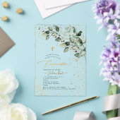 PixDezines H2 Rustic Gum Eucalyptus Confirmation Acryl Uitnodigingen (Insitu (Huwelijk))