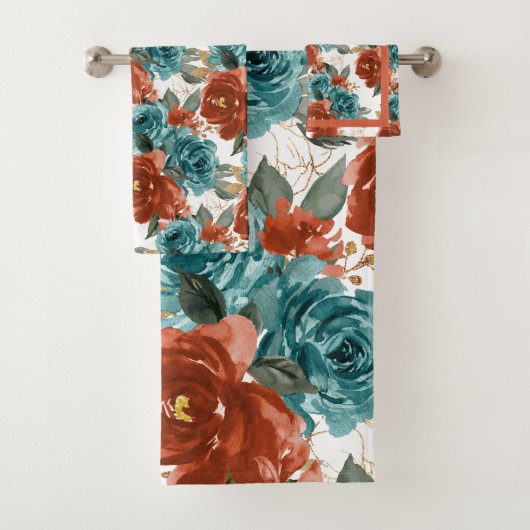 PixDezines H2 sarcelle vert rose blush Roses (En situation)