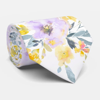 PixDezines H2 Spring Flowers Yellow Roses Stropdas