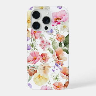 PixDezines H2 Summer Garden Flowers DIY color iPhone 15 Pro Hoesje