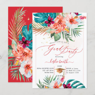 PixDezines H2 Tropisch Paradise Luau Afstuderen in Kaart