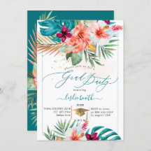 PixDezines H2 Tropisch Paradise Luau Afstuderen in