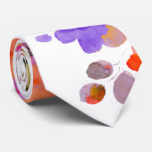 PixDezines H2 Zomerbloemen Heldere tinten Stropdas (Opgerold)